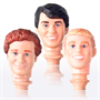 Custom Rotocast Painted Male Heads