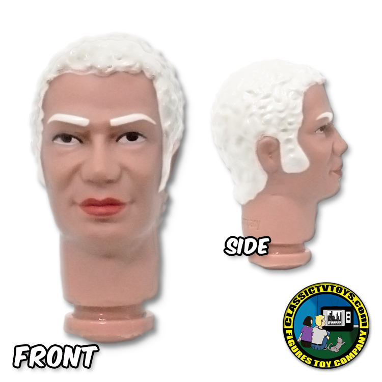 Custom Curly Hair Jack With White Hair 8 Inch Roto Molded Heads
