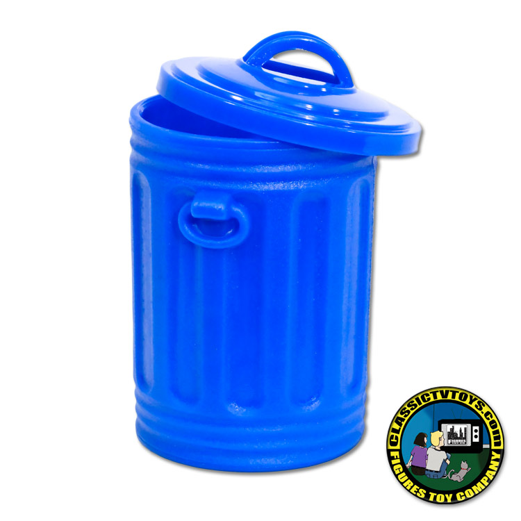 Blue Trash Can