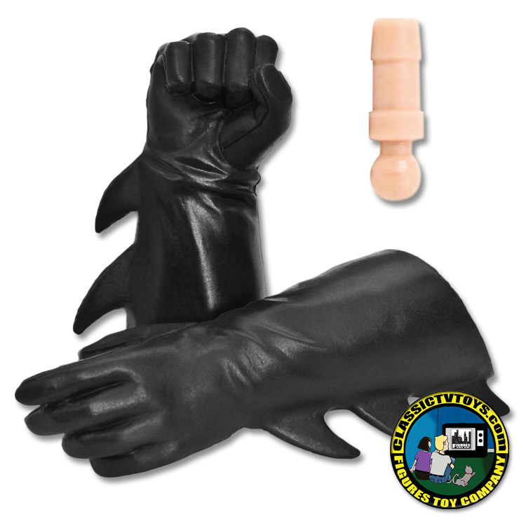 black superhero gloves