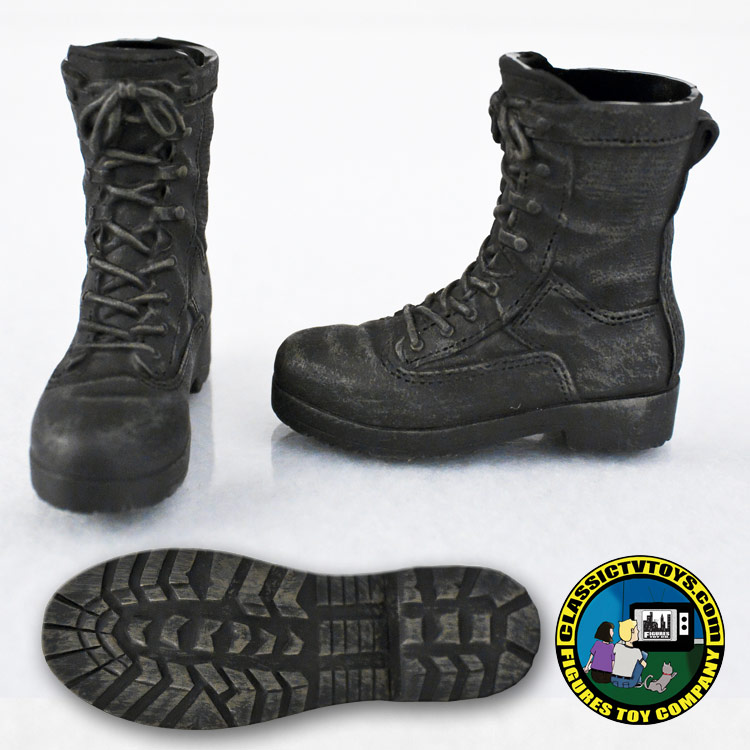 Pair of Black Military Boots