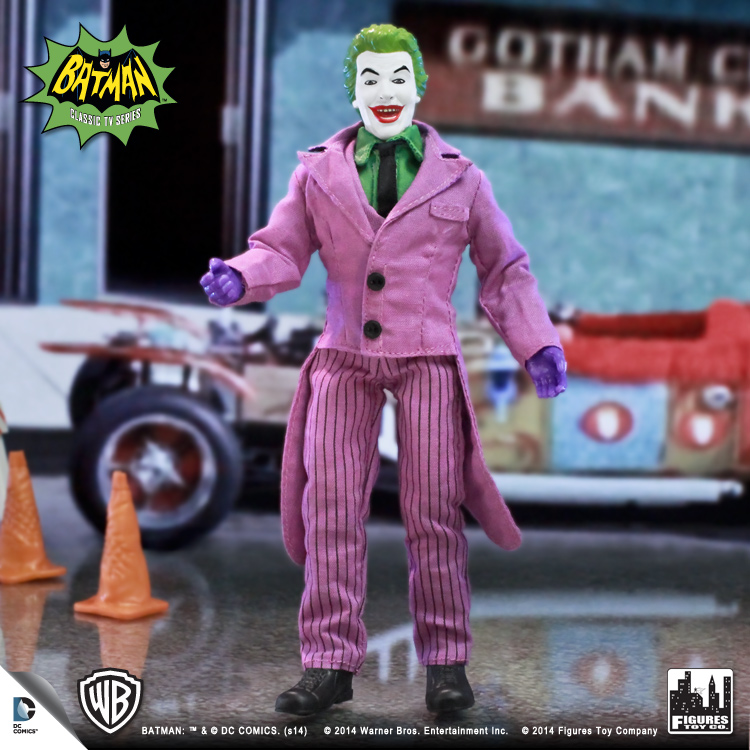 Batman Retro 8 Inch Action Figures Series 6 The Joker Loose in Factory Bag