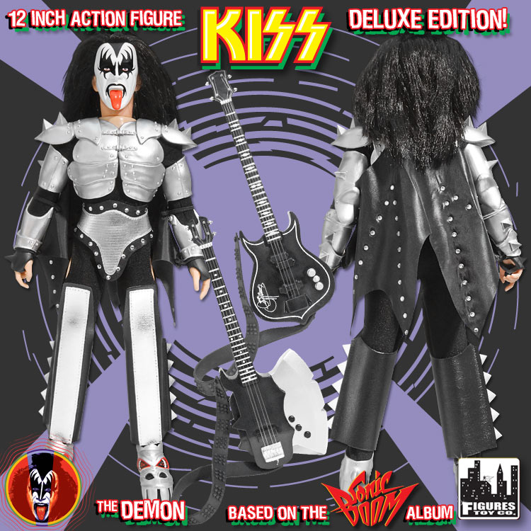 KISS 12 Inch Action Figure Series 3 "The Demon" Deluxe Edition With