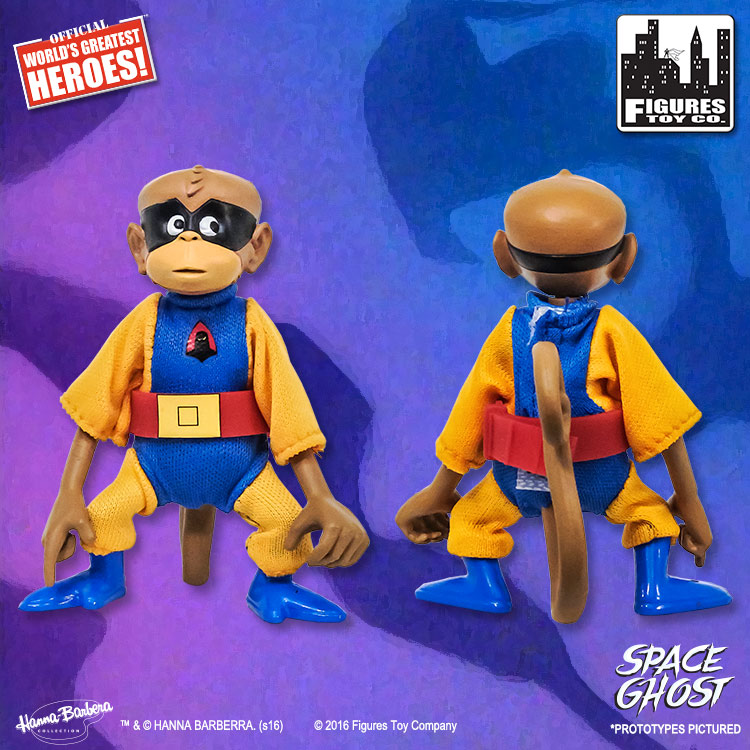 Space Ghost Retro 8 Inch Action Figures Series Jace, Jan & Blip Three Pack