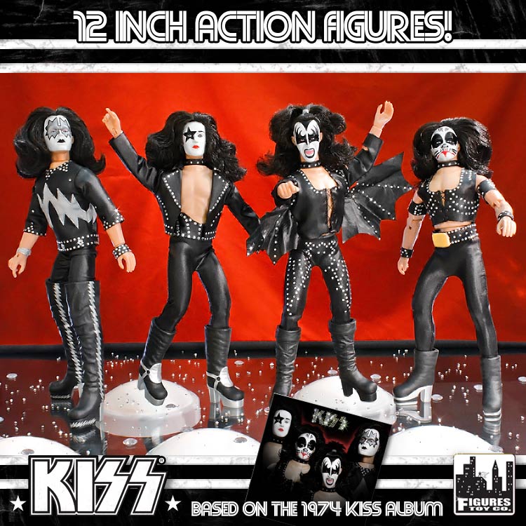 KISS 12 Inch Action Figures Series Two Complete Set of all 4 (Loose)