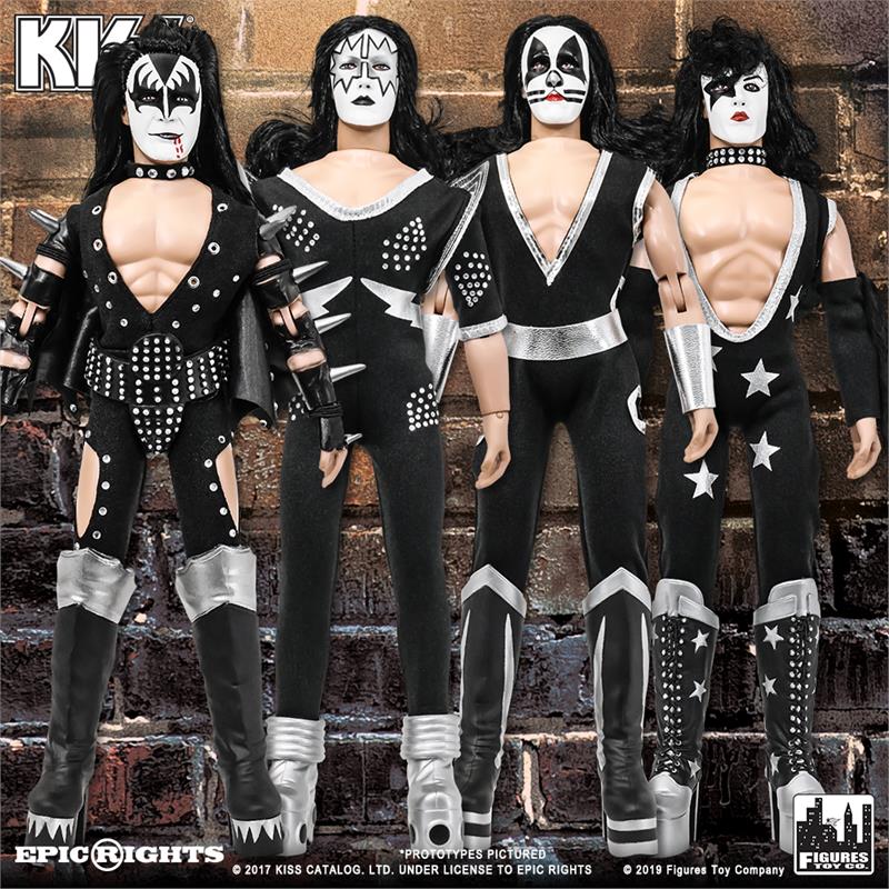 KISS 8 Inch Action Figures Alive ReIssue Series Set of all 4 [LOOSE]