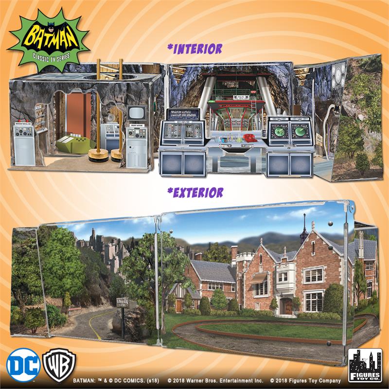 batman classic tv series batcave retro playset