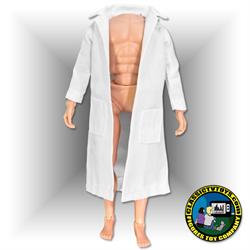 Extra Long White Lab Coat for 8 inch figures