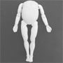 8 inch Male Articulated White Fat Body