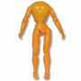8 inch Male Articulated Orange Body