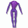 8 inch Male Articulated Purple Body