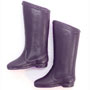 Black Superhero Boots (1 Pair)