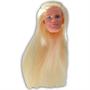 Female with Extra Long Blonde Hair Fully Painted Head