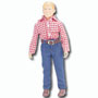 Happy Days loose Richie in red/white shirt 8 inch figure