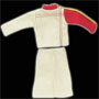Red Sleeved Womens Space Suit